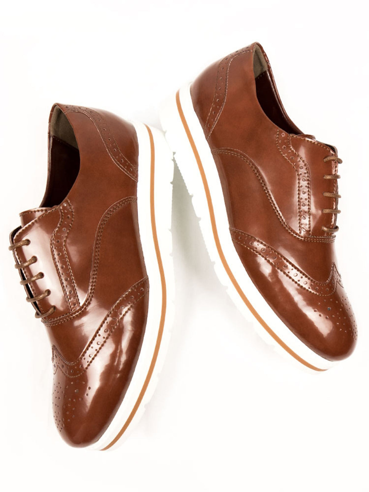 Flatform Brogues in Brown