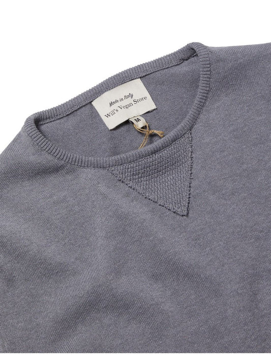 Recycled Knit Sweater in Grey Knit