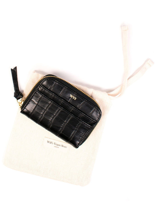 Coin Purse in Analine Mock Croc