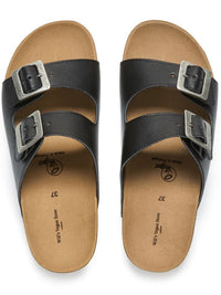 Two Strap Footbed Sandals, toe detail