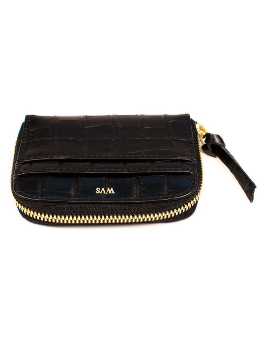 Coin Purse in Analine Mock Croc