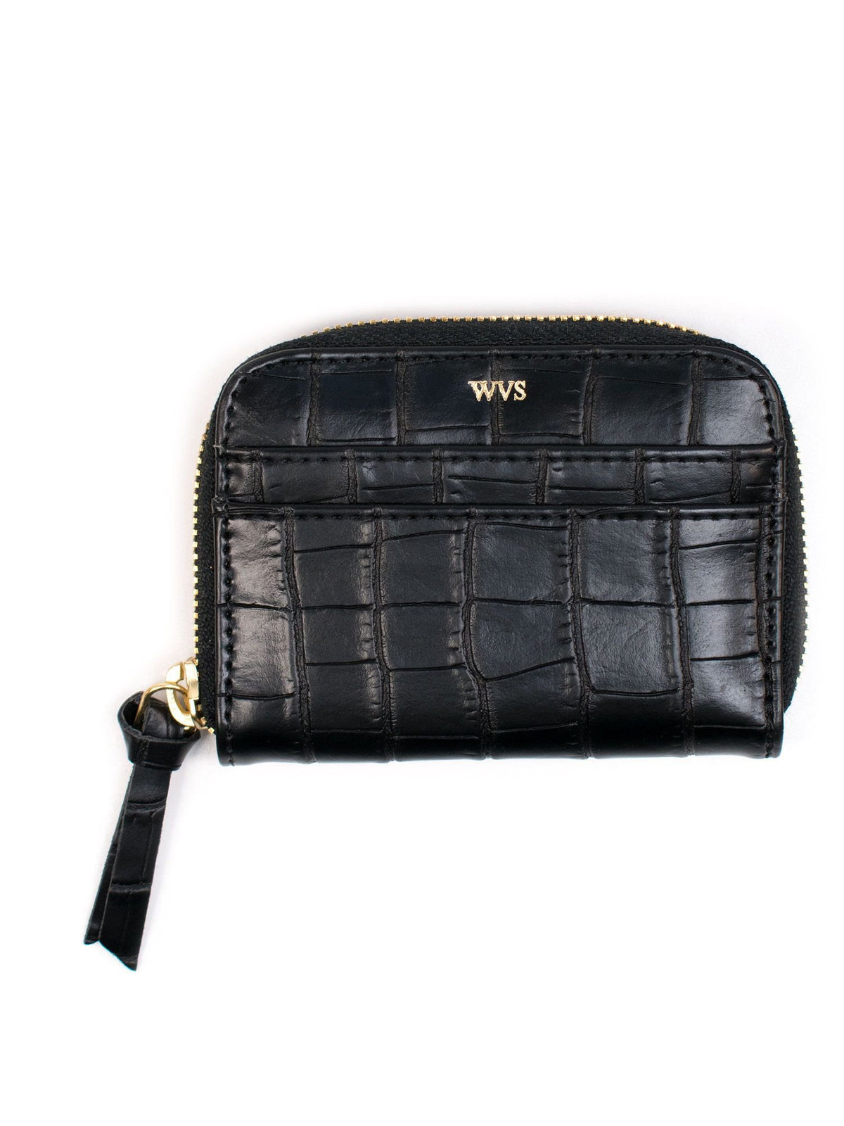 Coin Purse in Analine Mock Croc