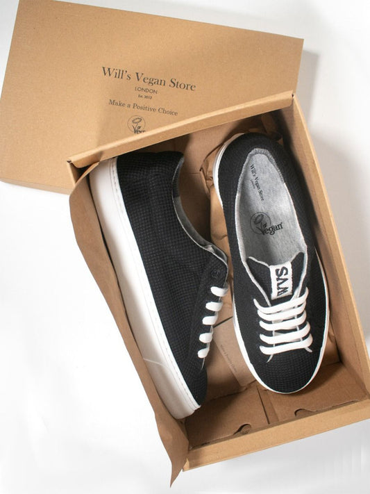 LDN Biodegradable Sneakers in White Knit