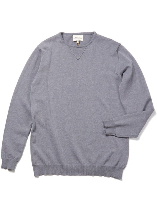 Recycled Knit Sweater in Grey Knit
