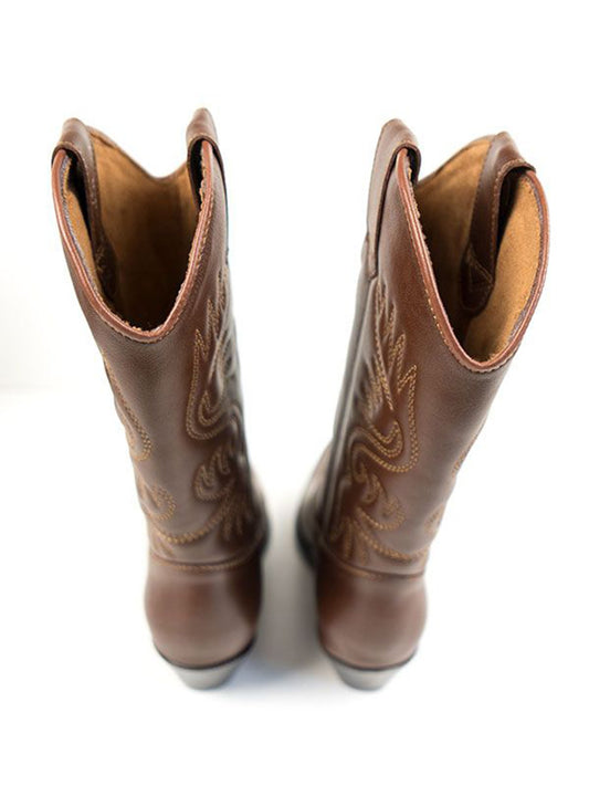 Western Boots in Chestnut