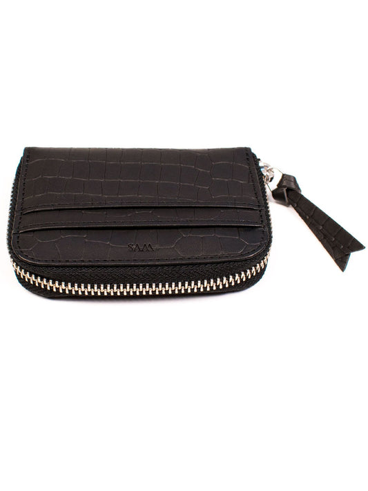 Coin Purse in Analine Mock Croc