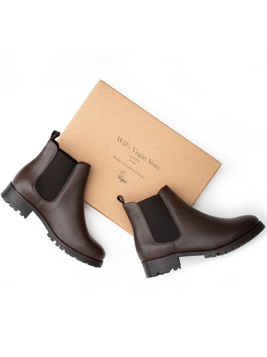 Wide Fit Luxe Deep Tread Chelsea Boots in Black