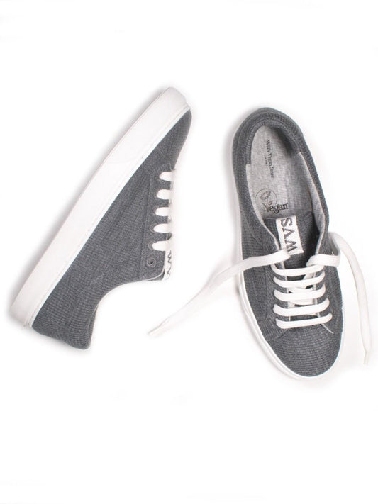 LDN Biodegradable Sneakers in White Knit