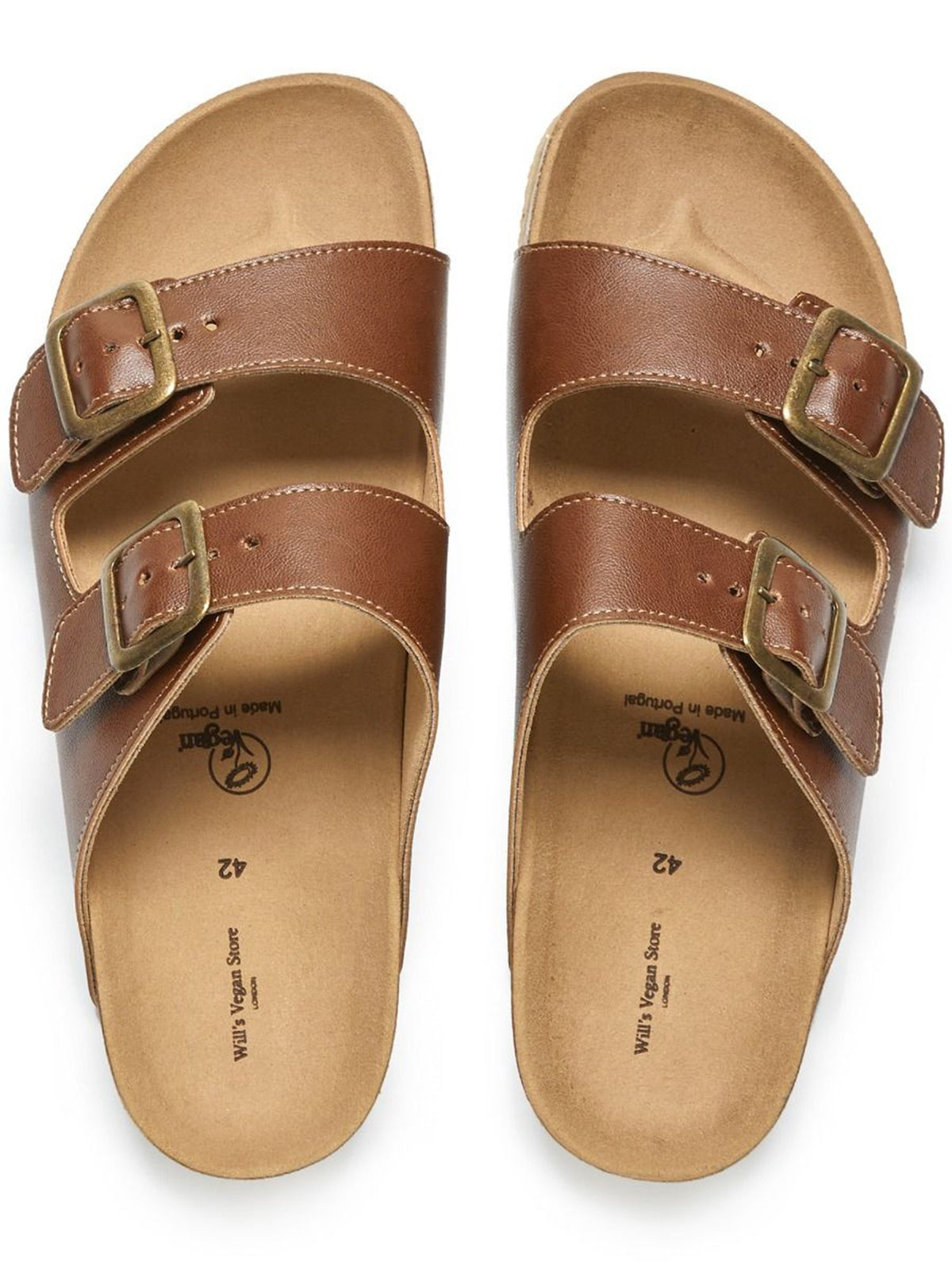 Two Strap Footbed Sandals, toe detail