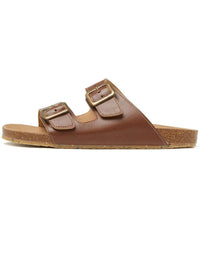 Two Strap Footbed Sandals, toe detail
