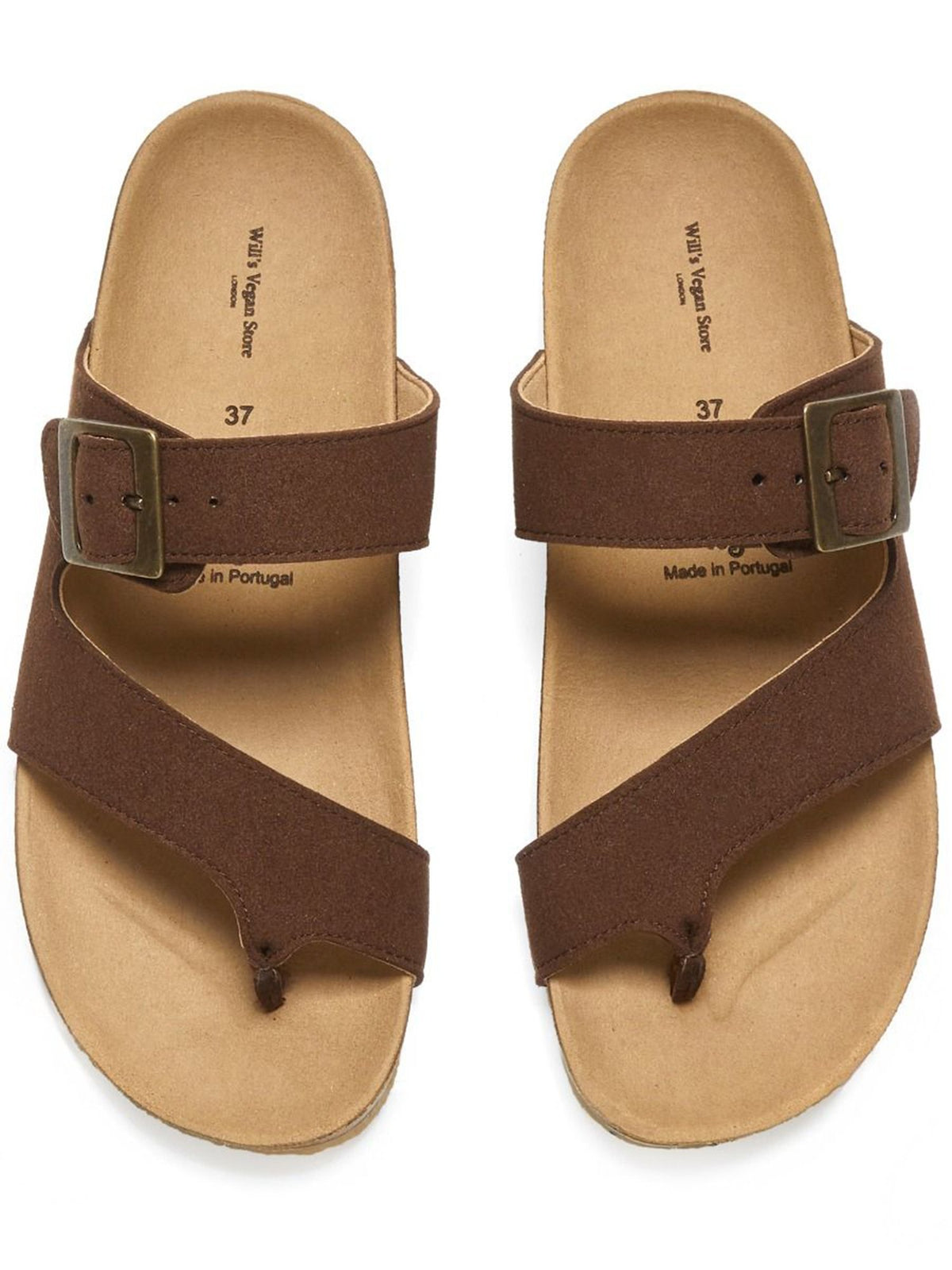 Two Strap Toe Peg Sandals, toe detail